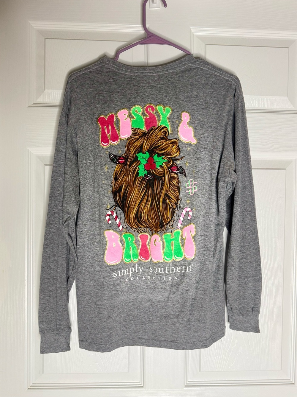 Simply Southern 'Messy & Bright' Long Sleeve Tee
